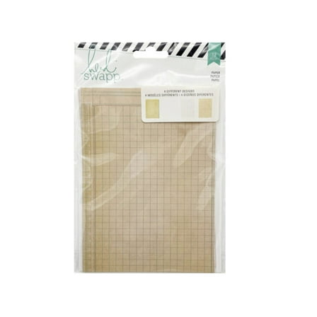 Heidi Swapp Memory Planner Double-Sided Paper 5"X7" 12/Pkg-Wanderlust, 4 Designs/3 Each