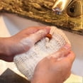 thumbnail image 3 of 40 Pack Soap Exfoliating Bags,Soap Saver Made Sisal Mesh Soap Bag Bar Soap Bag with Drawstring for, 3 of 5