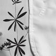 thumbnail image 4 of Floral Microwave Oven Cover, Vertically Arranged Streaks with Abstract Delicate Flowers Drawn by Hand, Water Resistant Organizer with Pockets for Kitchen, 36" x 12", Charcoal Grey White, by Ambesonne, 4 of 4