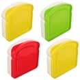 thumbnail image 4 of KAKOWELY 4Pcs Sandwich Containers Portable Sandwiches Box Sandwich Containers for Lunch Boxes,5.12X"X4.72"X1.38", 4 of 5