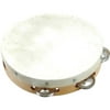 Trophy Tambourines with Non-Replaceable Skin Head - 10" Single Row