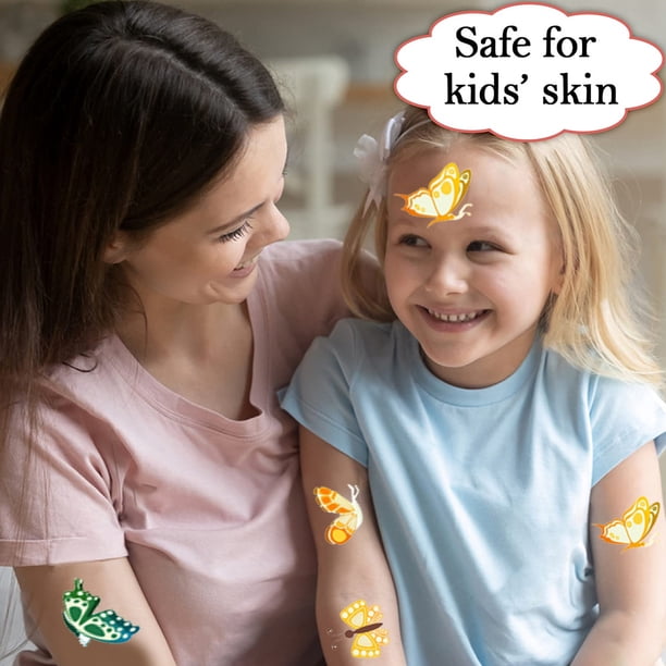 Tatuajes Temporales Infantiles De Dinosaurios – 20 Pegatinas Luminosas (2 Juegos De 10), Seguros Y Duraderos, Ideales Para Fiestas, Cumpleaños Y Decoración, Efecto Brillo En Oscuridad