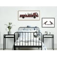 thumbnail image 6 of Kate and Laurel Sylvie Dino Cars Faceoff Framed Canvas Wall Art by Saint and Sailor Studios, 18x24 Gray, Modern Colorful Car Toys Art for Wall, 6 of 6