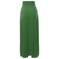 thumbnail image 3 of A2Y Women's Basic Foldable High Waist Floor Length Maxi Skirts Army Green L, 3 of 5