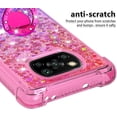 thumbnail image 4 of Phone Case for Xiaomi Poco X3 NFC, Case for Xiaomi Poco X3 Pro, Shiny Bling Quicksand Effect TPU Bumper Case with Four Corners Protection Cover for Xiaomi Poco X3 NFC/X3 Pro, Pink Purple, 4 of 7