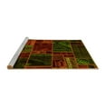 thumbnail image 2 of Ahgly Company Machine Washable Indoor Rectangle Oriental Yellow Modern Area Rugs, 4' x 6', 2 of 4