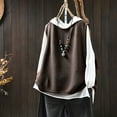 thumbnail image 4 of RXMEKW White Coat Women, Solid-Color Knitted Loose Versatile Coat, 4 of 5