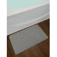 thumbnail image 2 of Abstract Bath Mat, Repeating Stripes with Curved Line Motifs Modern Art Style Tile Design, Plush Bathroom Decor Mat with Non Slip Backing, 29.5" X 17.5", Beige Charcoal Grey, by Ambesonne, 2 of 2