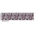 thumbnail image 3 of Ambesonne Geometric Fabric by the Yard Upholstery, Floral Motif Hexagon Grid, 3 Yards, Dark Mauve Cadet Blue, 3 of 5