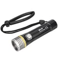 thumbnail image 1 of Waterproof Flashlight,Waterproof Flashlight Night Diving Diving Light Underwater Light Meticulously Designed, 1 of 14