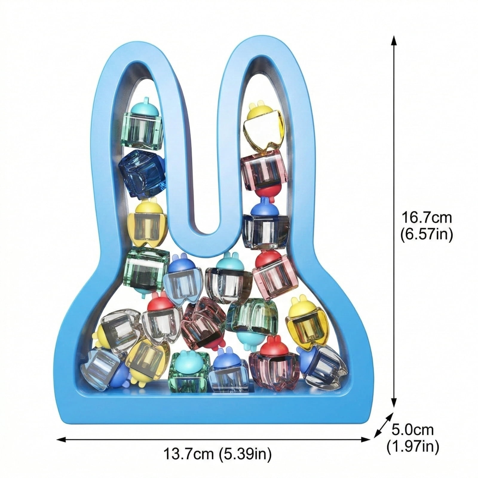 4*Candy Box, Baby Teething Toy Storage Container, Blue For Newborns Infants Toddlers Boys Girls