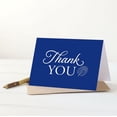 thumbnail image 4 of 8 juegos de tarjetas de agradecimiento multipack con sobres adhesivos, cada tarjeta de felicitación incluye 8 diseños azul marino en blanco en el interior Tarjeta de agradecimiento para profesores N, 4 of 5
