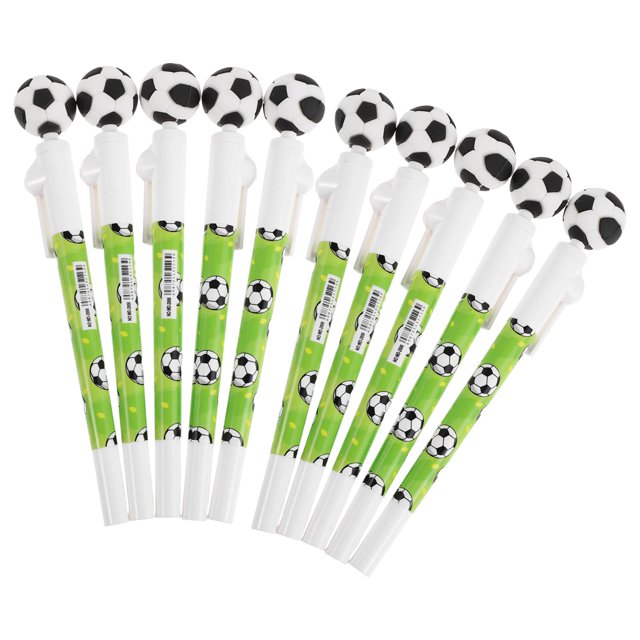 unbranded 10Ud Bolígrafo Con Grip Antideslizante Y De De Fútbol Ideal Para Escritura Y