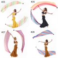 thumbnail image 3 of 2Pcs Silk Veil with 2Pcs Poi Ball Belly Dance Poi Streamer Throw Ball in Haka Dance and Polynesian Dances,#25, 3 of 6