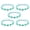 M, variant on Yiran Macaron Color Ball Self-Adhesive Cat Collar Accessory, Size S, Ice Cream Pattern, 5 Pieces