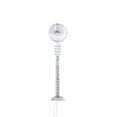 thumbnail image 1 of Matsuzay Farola en miniatura, lámpara de señal LED, accesorios de micropaisaje, poste de luz de simulación DIY, diseño de tren de construcción Artesanía Plata (luz cálida) Matsuzay HA064500-04, 1 of 6