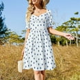 thumbnail image 3 of 2024 Dark Blue Stars Dress Women's summer long dress summer dress woman prom dress, 3 of 7