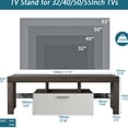 thumbnail image 3 of E1 Grade Particleboard, Thickened Material | 55-inch Fit TV Console with Adjustable Feet | Moisture-proof, Wear-resistant, and Ground-leveling, 3 of 5