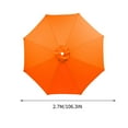 thumbnail image 3 of Kbndieu 8.8ft Beach Umbrella for Sand, Outdoor Portable Patio Umbrella Replacement Canopy for 6 Ribs on Clearance, 3 of 5