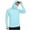 Light Blue, variant on Men's UPF 50 Sun Protection Hooded Shirt with Mask Sun Protection Long Sleeve Shirts Rash Guard
