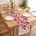 thumbnail image 3 of Red Valentine's Day Table Runner - 36 Inch Long, Kitchen Dining Table Runner Dresser Scarves, Love Heart Modern Art Romantic Rustic Farmhouse Decor for Coffee Tables Wedding Party Banquet, 3 of 8