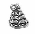 thumbnail image 1 of Sterling Silver 30" 1mm Box Chain 3D Small Short Christmas Tree Pendant Necklace, 1 of 2