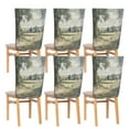 thumbnail image 6 of Decorative Chair Back Cover One Size x6 Chair Cover Dining Chair Slipcovers Chair Back Decoration Festival Chair Decoration Beautiful Gray Woods, 6 of 6