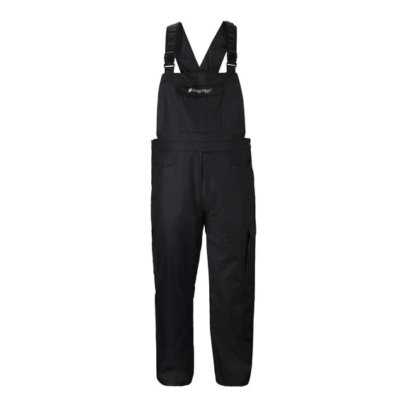 Frogg Toggs Men's StormWatch Bib, Waterproof Pants with Chest Portion & Suspenders, Black, 2XL