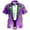 Purple, variant on Mens Polo St Patrick'S Day Short Sleeve Button Down Print Irish Business Casual Clothes for Men,Orange,S