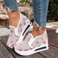 thumbnail image 2 of Effortless Autumn Mesh Embroidered Floral Platform Casual Shoes With Breathable Comfort, 2 of 9