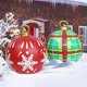 thumbnail image 2 of Bola inflable de Navidad para exteriores, 60 cm, decorada, PVC, bolas grandes, decoración para árboles de Navidad, juguete sin luz, regalo de Navidad, 2 of 5