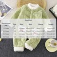 thumbnail image 3 of Maqroz Cute Girls Boys Fuzzy Fleece Snowsuit Winter Warm Romper Long Sleeve Hooded Onesie Outerwear Daily Wear Toddler Clothes with Animal Pockets, 3 of 8