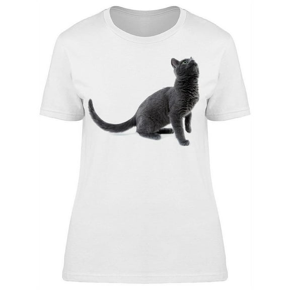 Russian Super Blue Kitten T-Shirt Women -Image by Shutterstock, Female 3X-Large