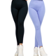 thumbnail image 1 of Set De 2 Leggings Casual o Deportivos Acampanados De Cintura Alta De Mujer En Color Sólido UNITALLA, 1 of 5