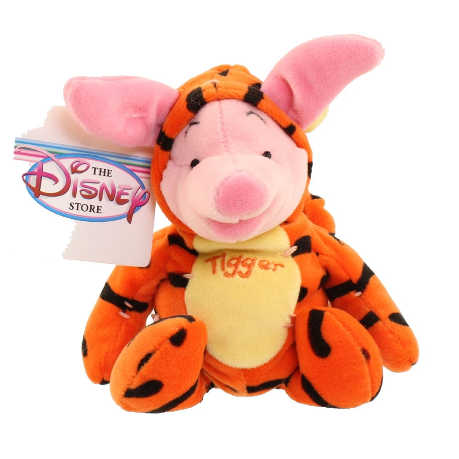 Disney Bean Bag Plush PIGLET AS TIGGER (Winnie the Pooh) (9.5 inch