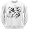 thumbnail image 1 of Swedish House Mafia - Three Faces White Crew Sweatshirt, 1 of 1