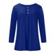 thumbnail image 3 of Blusa de manga larga con cuello redondo y botones para mujer Pompotops  FGAJ5478, 3 of 7