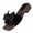 #231-Black, variant on Roncen Women's Bow Knot Flat Sandals Open Toe Slip On Slide Slipper Single Band Flats