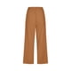 thumbnail image 5 of Pantalones capri de lino de cintura alta para mujer de Umfun, pantalones de talla grande, pantalones deportivos de control de abdomen, color café S, 5 of 5