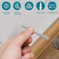 thumbnail image 5 of 400 Pcs Double-Head Skirting Thread Seamless Nail,Rust-Proof No Trace Skirting Thread Screws Set with 4 Rods, with Nail, 5 of 5