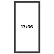 17x36 Frame Black Real Wood Picture Frame Width 1.25 Inches | Interior Frame Depth 0.5 Inches |