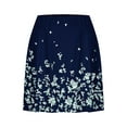 thumbnail image 4 of HUPOM Skirt With Shorts Women Athletic Shorts Chino High Short Tennis Navy XXL, 4 of 5