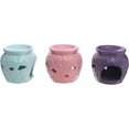 thumbnail image 1 of Ceramic Oil Burner (Embossed Daisy) (Asstd) - Set of 3, 1 of 1