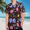 thumbnail image 5 of High Quality Hawaiian Shirts for Men Short Sleeve Aloha Beach Shirt Floral Summer Casual Button Down Shirts Blouses 88VC6G, 5 of 7
