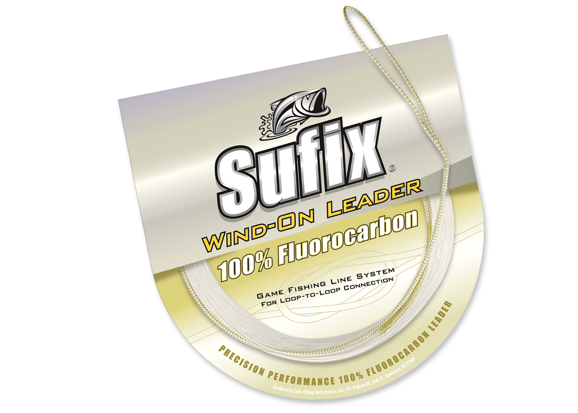 100 Lb. Clear Sufix Wind-On Monofilament Fishing Leader 33 Feet 