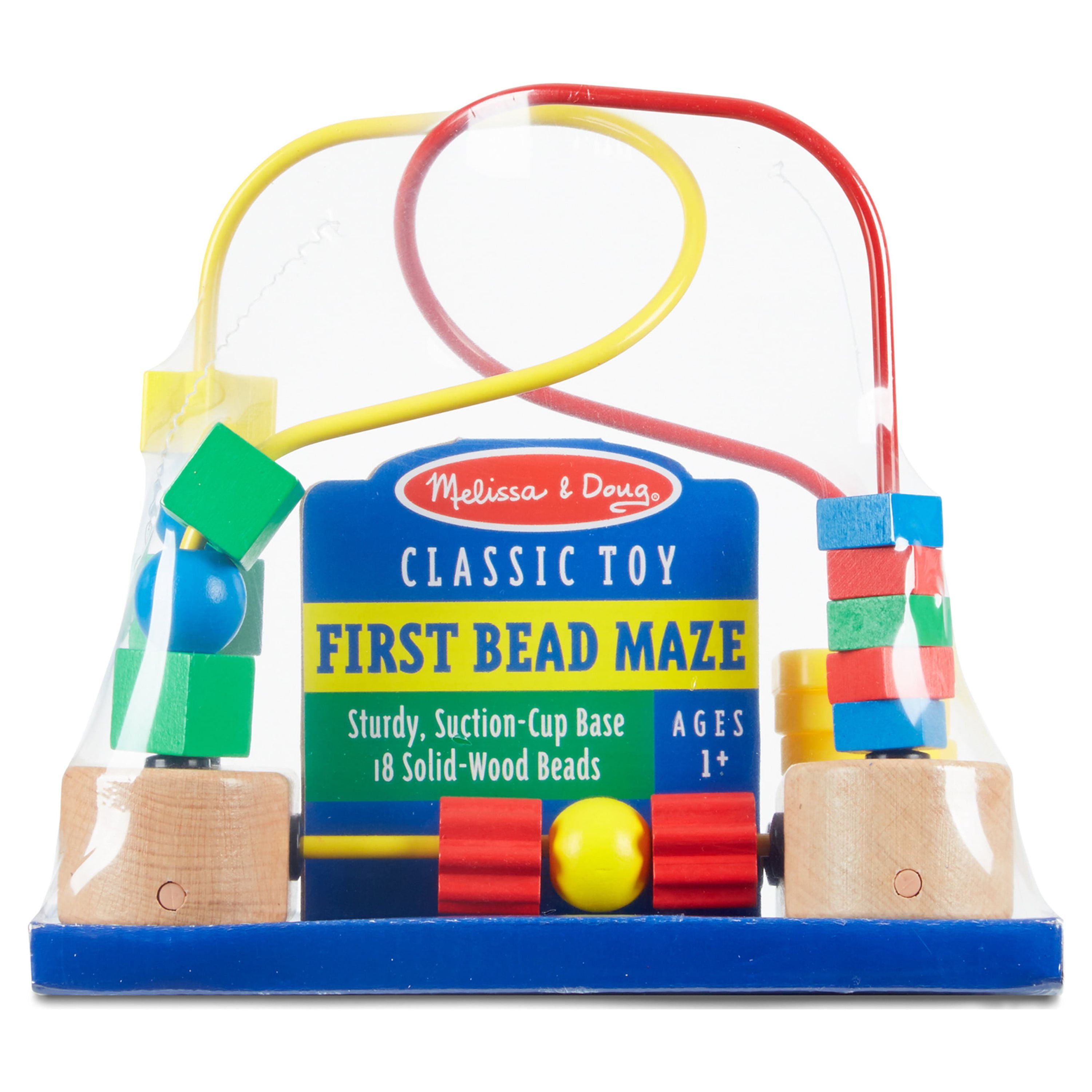 Melissa & Doug First Bead Maze - Wooden Educational Toy for Floor, High  Chair, or Table