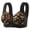 Black, variant on Womens Leaf Floral Print Front Closure Wireless Vest Bra Wide Strap Full Coverage Light Support Bra Light pink 38