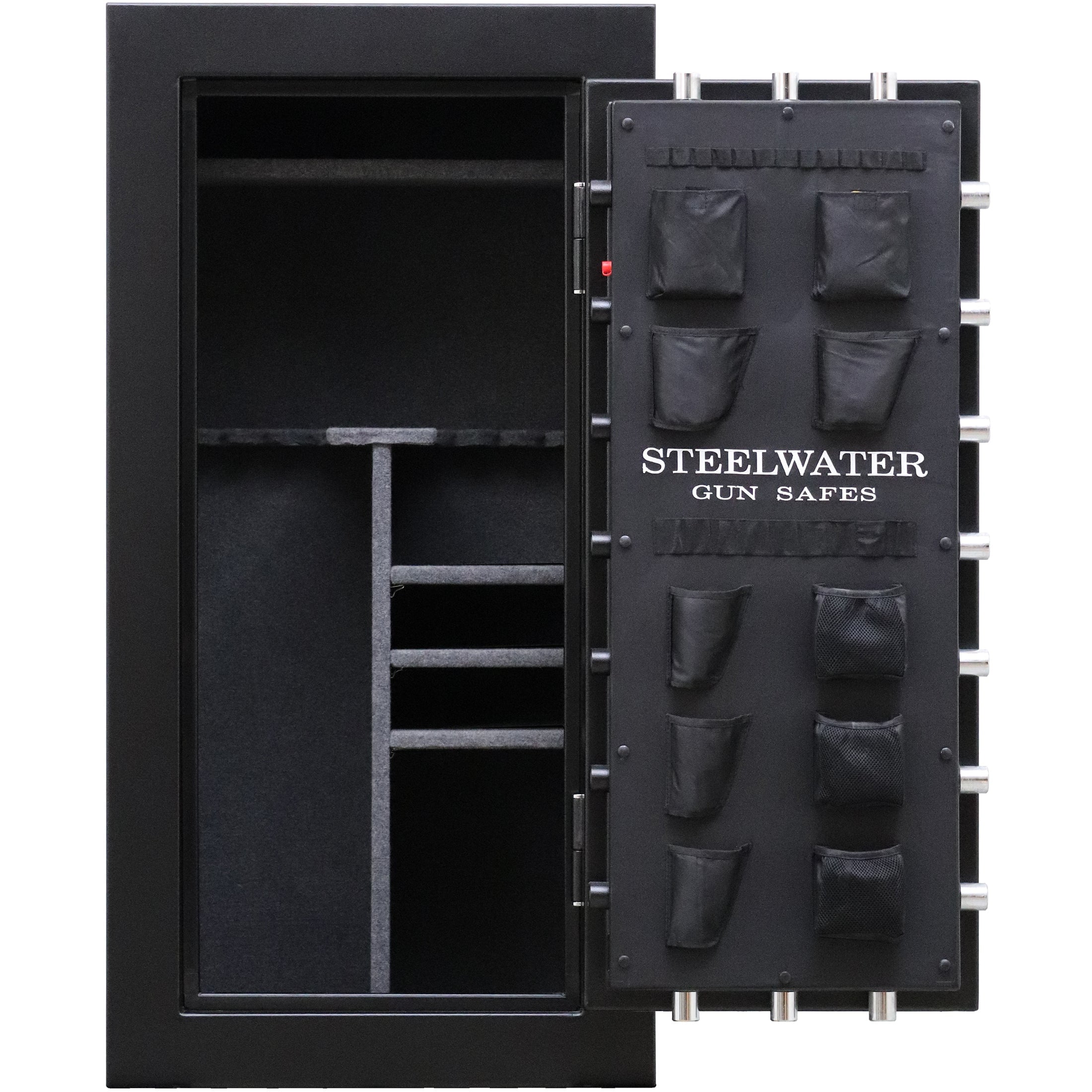 Steelwater Gun Safes 22 Long Heavy Duty Gun Safe with Chrome Digital Keypad, 24" x 30" x 59", Steel