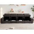 thumbnail image 6 of Karkanic 129" Modern Sofa Couch for Living Room with Large Storage Space Comfy Removable Chenille Cover Machine Washable Easy to Install(Darkgrey), 6 of 9