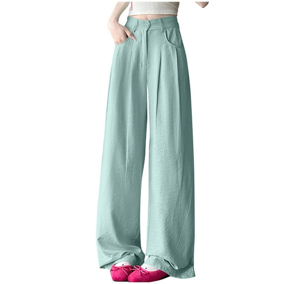 Zuesphe Going out Pants for Women Long Women Capri Pants for Summer Plus Size Palazzo Pants for Women Casual Plus High Waist Cargo Pants Women Petite My Orders